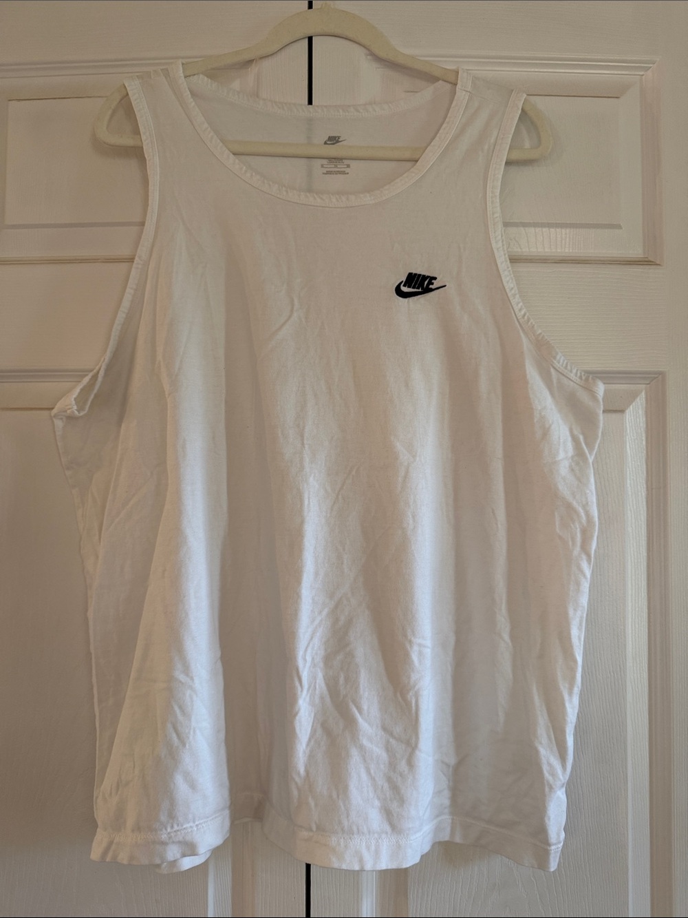 The Nike Tee white tank
